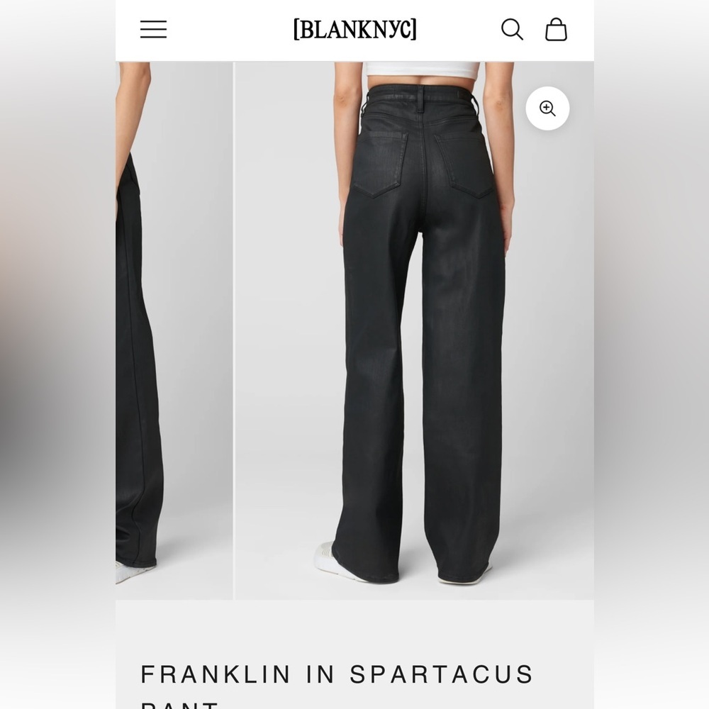 NWT Blank NYC Ribcage Wide Leg size 30 Franklin Spartacus - Picture 2 of 13